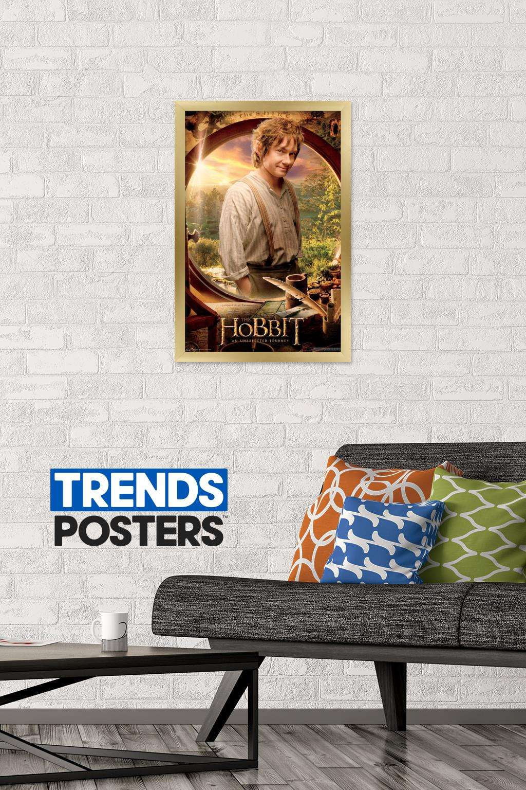 The Hobbit: An Unexpected Journey - Teaser Wall Poster, 14.725" x 22.375", Framed
