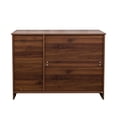 thumbnail image 5 of Xukmct 3 Doors Buffet Sideboard with and 2 Drawers, Wood Serving Storage Cabinet for Dining Room, Entryway, Brown, 5 of 11