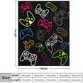 thumbnail image 2 of LHSHID Gaming Blanket Soft Flannel Gamer Video Games Merch Boys Girls Adults Gifts Home Decor for Sofa Travel 30x40in, 2 of 6