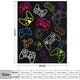 thumbnail image 2 of LHSHID Gaming Blanket Soft Flannel Gamer Video Games Merch Boys Girls Adults Gifts Home Decor for Sofa Travel 50x60in, 2 of 6