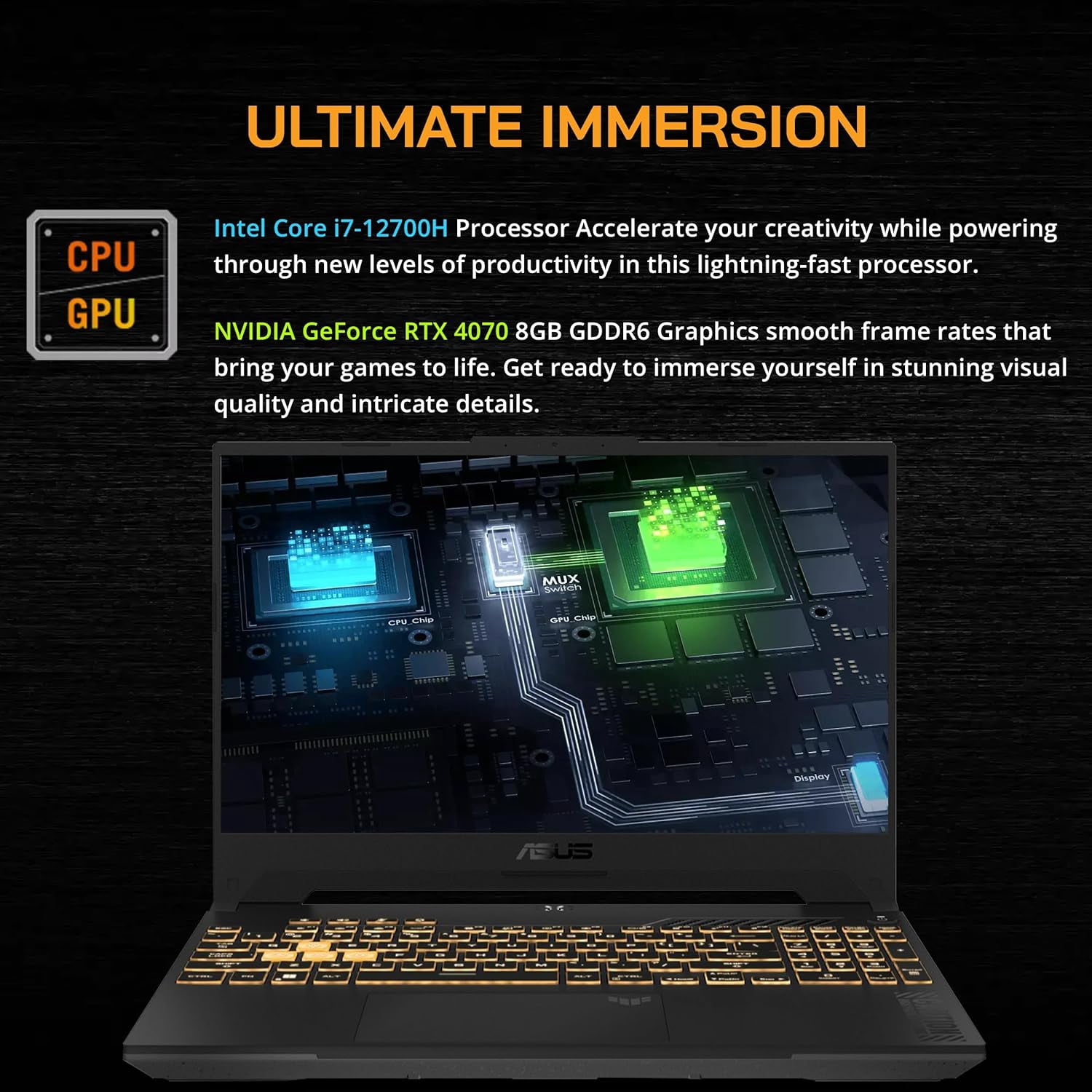 ASUS TUF F15 Gaming Laptop, 15.6