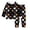 3-Black, variant on Shadoumai Halloween Pajamas for 10 - 14 O Neck Pumpkin Print Long Sleeved Button Top Comfy Nightwear Outfits 2 Piece Sets Pajamas for