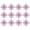 Pink, variant on Purple Christmas Snowflake Hanging Ornament, 12-Piece, 3.9 x 3.9 in, Plastic, for Tree and Wreath Decor