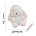 thumbnail image 4 of ICQOVD Rabbit Squishy Stress Relief Tool Soft Squeeze Sensory Fidget Desk Tool, 4 of 6