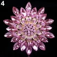 thumbnail image 5 of Ayyufe Women Fashion Shiny Alloy Rhinestone Flower Wedding Bridal Bouquet Brooch Pin, 5 of 6