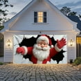 thumbnail image 4 of kkbbma under $5 Santa Garage Door Cover, Christmas Garage Door Cover, Santa Claus Garage Decoration, Holiday Garage Decor, Outdoor Christmas Decoration, Festive Garage Cover, Holiday Season Decor, 4 of 5