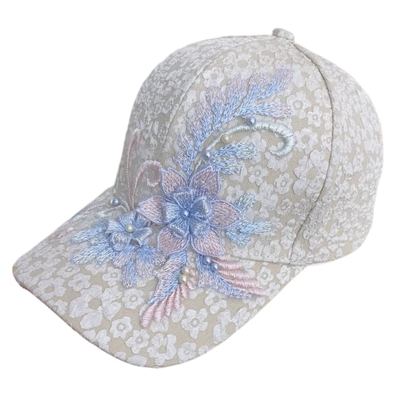Hkoxplj Baseball Caps for Women Lady's Summer Lace Style Mesh Back Baseball Cap Sun Hat Running Cap Ladies Trendy Essentials