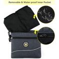 thumbnail image 5 of Viklluyr Bolsa De Golosinas Para Perros Con Cierre Magnético 2 Bolsillos Con Cremallera Bolsa De Comida Para Perros Con Bolsillo Interior Extraíble Correa Acolchada Para El Hombro Bolsa De Comida Perf, 5 of 5
