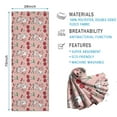 thumbnail image 2 of Pink Cow Cherry Pattern Hot Yoga Mat Towel Non Slip for Hot Yoga - Quick-Drying Yoga Mat Cover with 4 Corner Pockets with Travel Bag - Hot Yoga Towel Non Slip 74"x26", 2 of 6