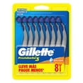 thumbnail image 1 of Rastrillo Gillette Prestobarba3 con 3 Hojas, para Rasurar la Barba al Ras, 8 pzas, 1 of 5