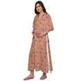 thumbnail image 2 of Moomaya Robe Kaftan d'Été pour Femmes en Coton à Boutons, Manches Kimono, Maternité, 2 of 5