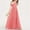 Red, variant on Crunowin Girls Summer Dress Sleeveless Round Neck Chiffon Fabric Flowy & Elegant Piano Performance Gown Coffee Size 3T