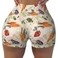 thumbnail image 2 of Balery Cute Vegetables Printed Workout Shorts for Women Seamless Scrunch Short Gym Yoga Running Sport Active Exercise Fitness Shorts-X-Large, 2 of 8