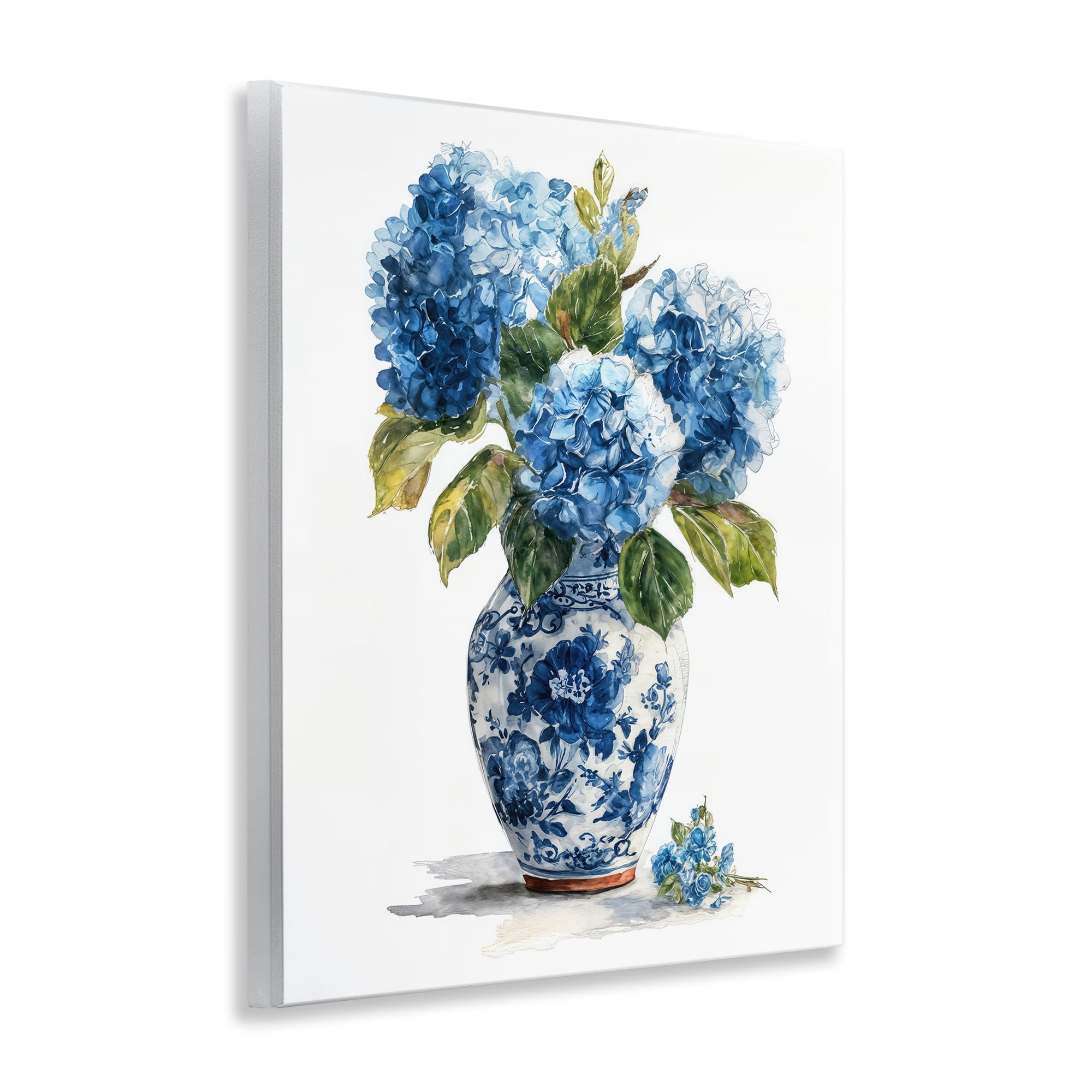 Stupell Industries Porcelain Vase with Hydrangea Bouquet Wall Plaque Art, design by Imagine It Images