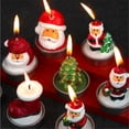 thumbnail image 4 of Velas Navideñas Decorativas con Diseños Festivos y Piñas (Paquete de 3) - Ideal para Decoración de Hoteles y Restaurantes, 4 of 5