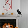 thumbnail image 4 of Black Cats Decoration, Halloween Wall Art, Reversible Thin Black Cat Shelf Ornaments for Home Office, Lightweight Whimsical Cat Figurines, Indoor Outdoor Decorative Accents, 4 of 5