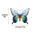 thumbnail image 3 of Arte del hierro mariposa hogar colgante de pared puede colgar pared jardín césped decoración interior al aire libre color 2, 3 of 10