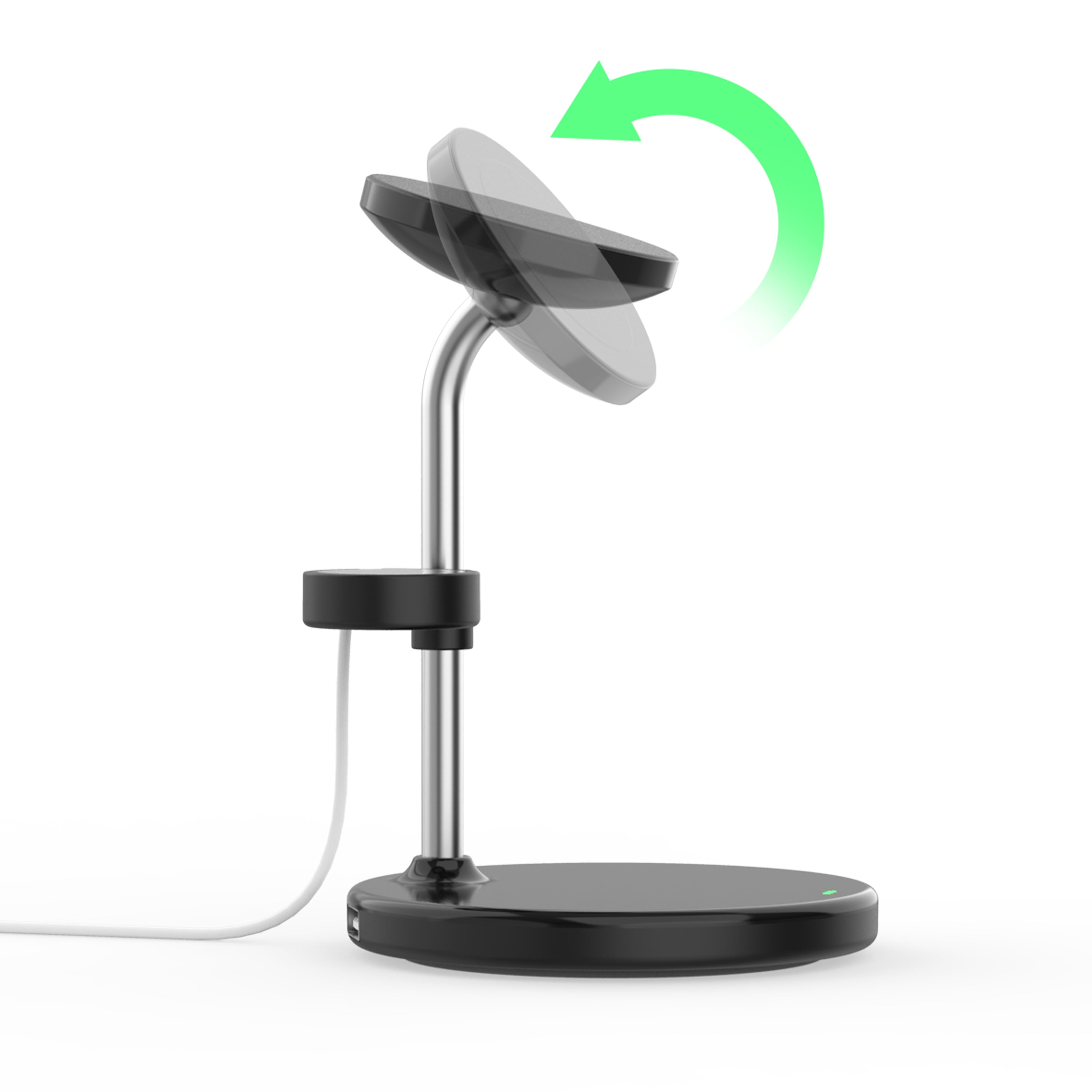 Energizer 3-in-1 Wireless Charging Station, 15W Fast Charging, Qi Compatible Phone, Earbuds & Smartwatch Stand, Black