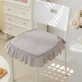 thumbnail image 4 of Chair Covers for Dining Chairs, Princess Chair Cushion European Style Linen & Polyester Breathable Pad, Dining Chair Seat Covers Cute Washable Cover, 4 of 6