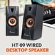thumbnail image 5 of Altavoz multimedia con cable USB de doble bocina con efecto de sonido estéreo inteligente, 5 of 8