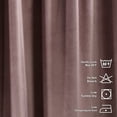 thumbnail image 3 of 3S Brother's Solid Luxury Matte Velvet Soft Curtains Set of 2 Panels Hanging Back Tap & Rod Pocket Home Décor Bedroom Kitchen Office Windows Room Darkering ( Baby Pink-52"x95"), 3 of 6