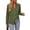 Army Green, variant on Women's Long Sleeve Shirts Button Down Dressy Casual Blouses V Neck Embroidery Hollow Out Tops Fall Winter Clothes