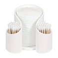 thumbnail image 1 of Multipurpose Desktop Organizer Compact Space Saving for Pads Paper Cups Bathroom Counter Home Office Storage, 1 of 6