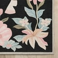 thumbnail image 3 of Well Woven Zebra Floral 5'3" x 7'3" Rug – Black, Stain-Resistant & Easy to Clean, 3 of 6