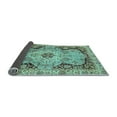 thumbnail image 2 of Ahgly Company Indoor Round Oriental Light Blue Traditional Area Rugs, 6' Round, 2 of 4