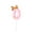 Pink, variant on Pudcoco Numeral Birthday Candles Cake Topper with Bowknot Hat for Boys Girls