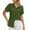 Army Green, variant on Patlollav Womens Fashion Short Sleeve Buttons Easter Solid Color Loose Tops Blouse