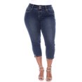 thumbnail image 2 of White Mark Women's Plus Size Capri Jeans, 2 of 5