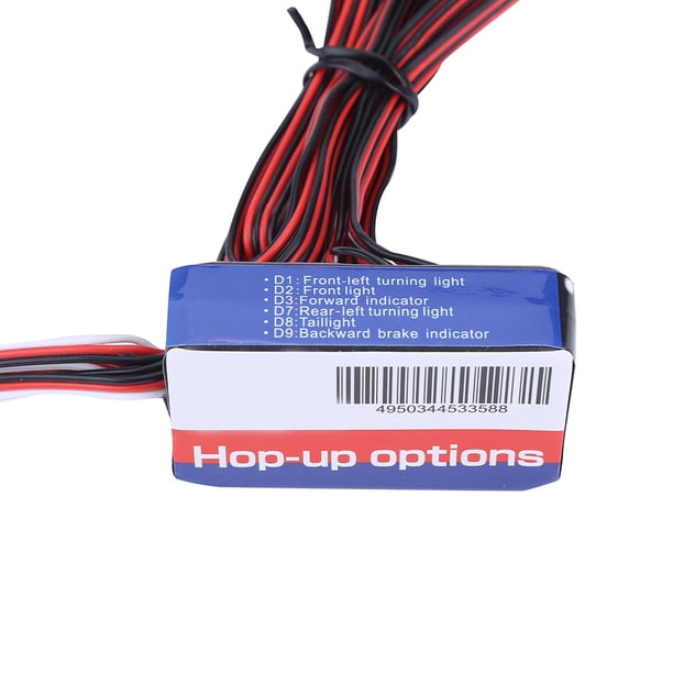 Kit Lumières LED 12 LED Pour Voiture RC 1/10 - Phares Clignotants Freinage Effets Réalistes
