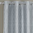 thumbnail image 2 of Pair Voyage Jacquard Thermal Blackout Curtain Panels With Grommets (Set Of 2)&Nbsp;76X63 - Silver, 2 of 5