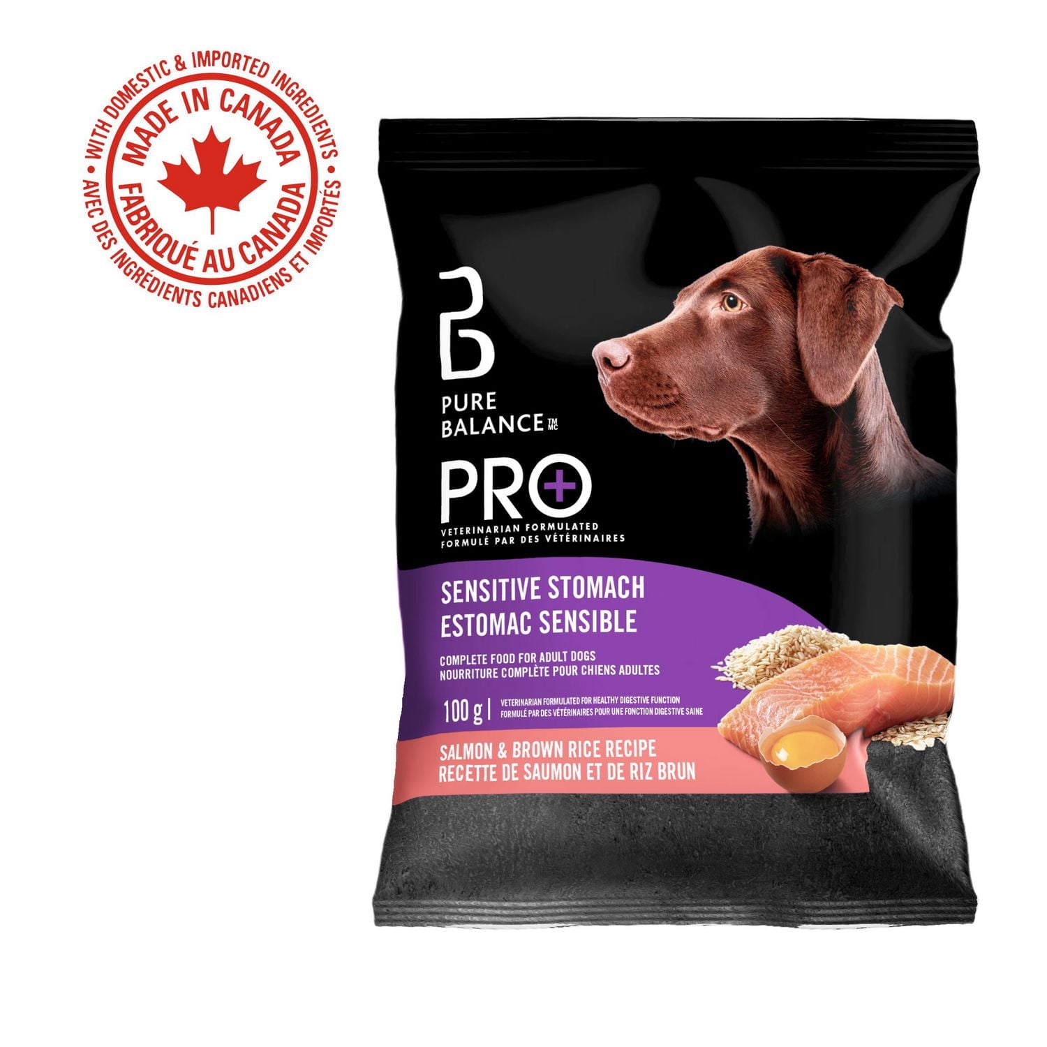Pure Balance Pro+ Sensitive Stomach, Salmon & Brown Rice Recipe Dry Dog Food, 100 g, 3.5 kg, 7 kg