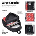 thumbnail image 4 of Disketp Cartoon Rooster Large Capacity Backpack Lunch Bag Pencil Case Combination 3 Piece Set for Student, 4 of 7