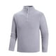 thumbnail image 2 of pstuiky camisas de manga larga para hombre, Suéter informal de moda para hombre, con cuello alto, media cremallera, elástico, capa base, tejido de manga larga Tops de talla grande para hombre l, 2 of 6