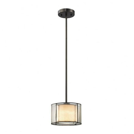 

1 Light Pendant in Transitional Style 6 inches Tall and 8 inches Wide Bailey Street Home 2499-Bel-2119527