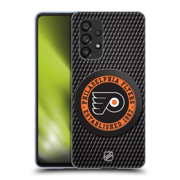 Head Case Designs Officially Licensed NHL Philadelphia Flyers Puck Texture Soft Gel Case Compatible with Samsung Galaxy A53 5G (2022)