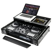 BLACK LABEL PIONEER XDJ-RR DJ CONTROLLER GLIDE STYLE CASE WITH A 1U 19" BOTTOM RACK *Compatible with Producer Series 'GSABL' glide platform support angled panels