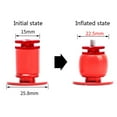 thumbnail image 2 of ZPAQI Handle Clamp Bar End Stoppers Aluminum Alloy Handlebar End Plugs Black Red, 2 of 12