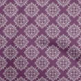 thumbnail image 1 of oneOone Rayon Purple Fabric Asian Suzani Fabric For Sewing Printed Craft Fabric By The Yard 56 Inch Wide, 1 of 5