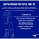 thumbnail image 4 of Pantalones Mizuno Select Pro G2 con Ribete para Niños Talla L Gris-Royal, 4 of 4