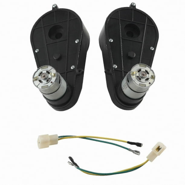 2-Pack 550 Universal Kids Ride-On Car Gearbox with 12V DC Motor, Electric Baby Car Replacement Parts