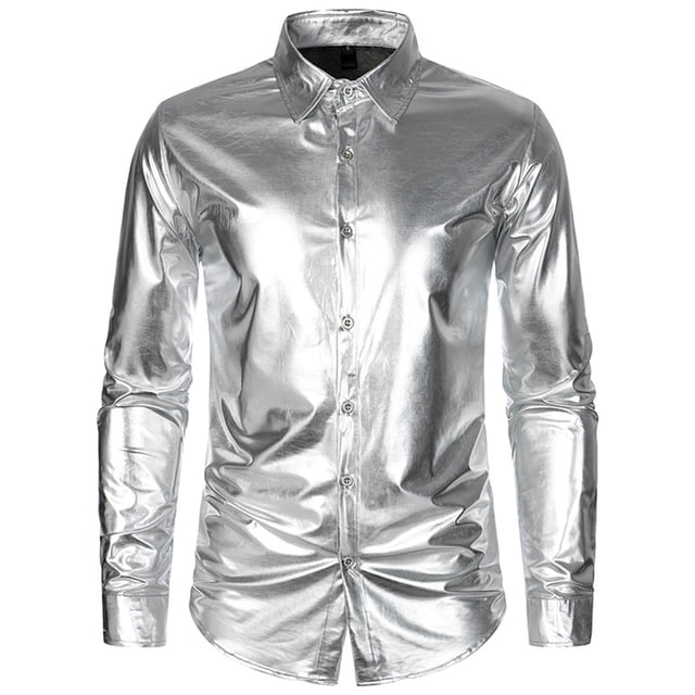 Camisa informal de cuadros con solapa y botones para hombre: poliéster y algodón, manga larga, uso diario en todas las estaciones