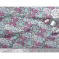 thumbnail image 2 of Soimoi Poly Georgette Fabric Artistic Flower & Geometric Decor Fabric Printed Yard 42 Inch Wide, 2 of 5