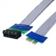 thumbnail image 4 of 20X PCI Express Cable de Extensión de Tarjeta Vertical PCIE 1X Una 1X Ranura Cable Extensor Convertidor de Tarjeta Vertical Adaptador, 4 of 5