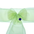 thumbnail image 3 of mds Pack of 10 Organza Chair Sash Bow Sashes for Wedding Decoration -Apple Green, 3 of 7
