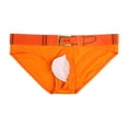 thumbnail image 3 of B91xZ Caleçons Courts pour Hommes Micro-Extensibles, Orange P, 3 of 3