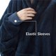 thumbnail image 4 of Sudadera con capucha de gran tamaño, manta de forro polar de doble cara, manta portátil para parejas, hombres y mujeres, hogar, 4 of 4